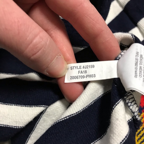 J Crew Striped Snap Neck Boat Pullover Sweater - Picture 6 of 8